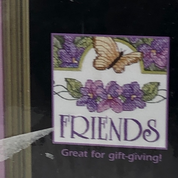 Vtg 2002 DIMENSIONS 8” x 16” Stamped Cross Stitch #3205 FRIENDS, HOPES, DREAMS - Picture 3 of 10